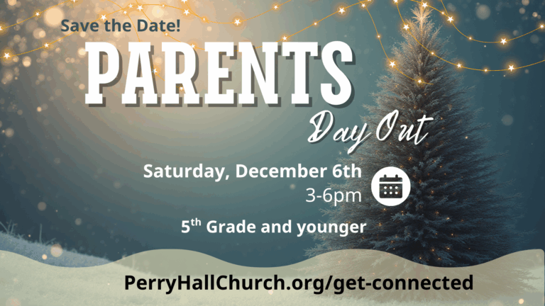 Navy and White Modern Parents Night Out Instagram Post (1920 x 1080 px)